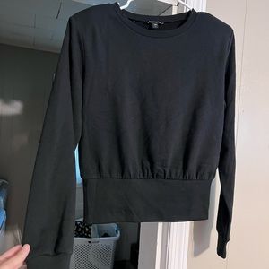 Thick sweater shirt express padded shoulders nwt